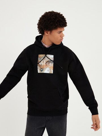 Nicce Sweatshirt 'Aerial Box' in Schwarz