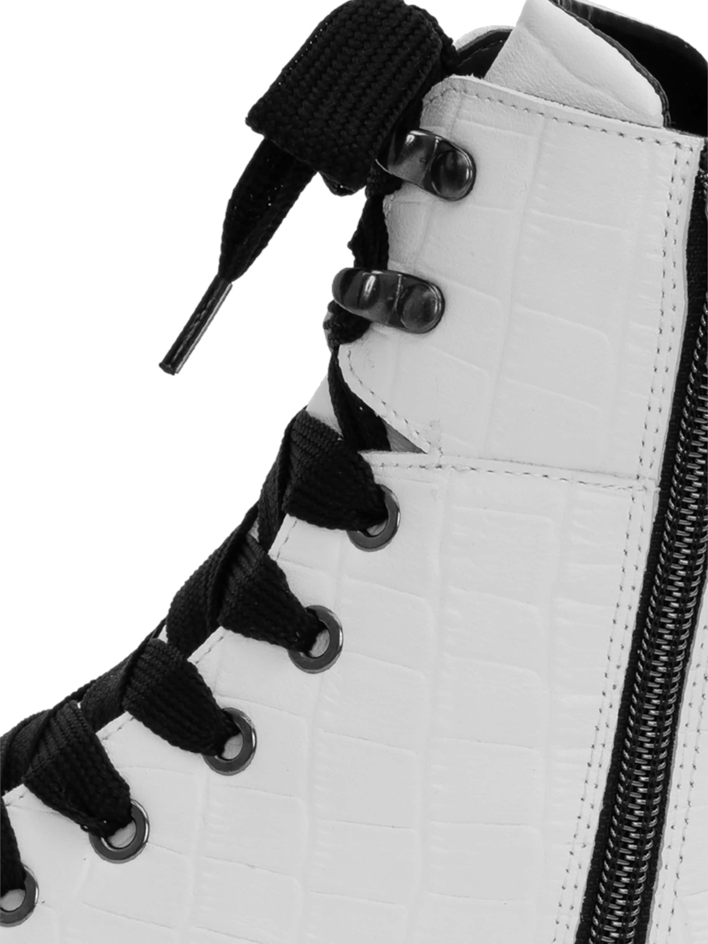 VITAFORM Schnürstiefelette in Weiß