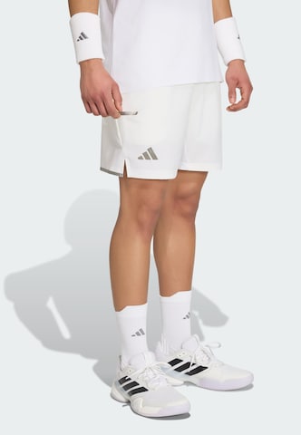 ADIDAS PERFORMANCE - regular Pantalón deportivo en blanco: frente