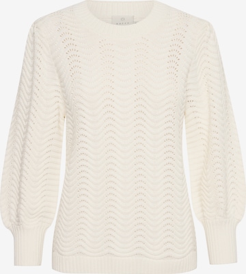 Kaffe Sweater 'Kate ' in White: front