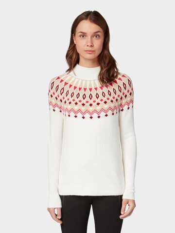 TOM TAILOR Pullover in Weiß: Vorderseite