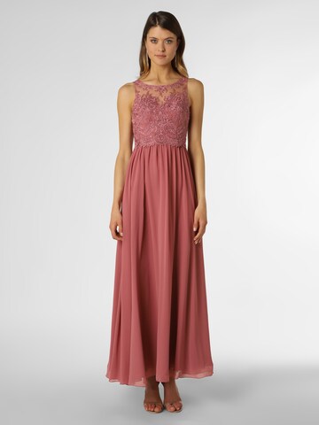 Robe de soirée Laona en rose : devant