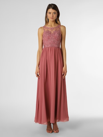 Robe de soirée Laona en rose : devant