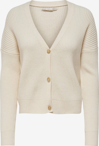 ONLY Gebreid vest 'Katia' in Beige: voorkant