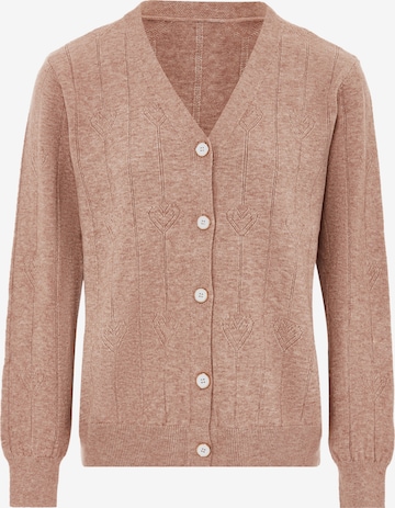 SANIKA Strickjacke in Beige: Vorderseite