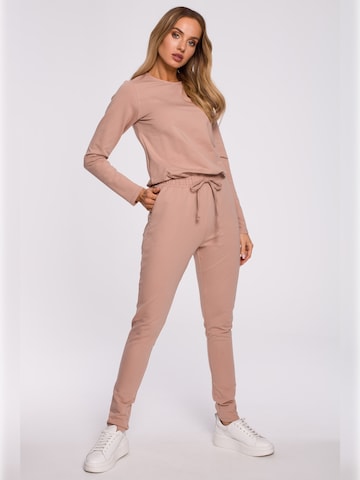made of emotion - Jumpsuit en marrón: frente