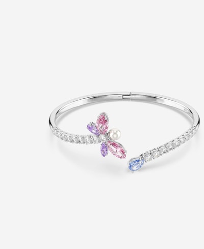 Swarovski Rannekoru värissä vaaleansininen / lila / vanha roosa / hopea, Tuotenäkymä
