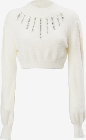Pullover di Influencer in bianco: frontale