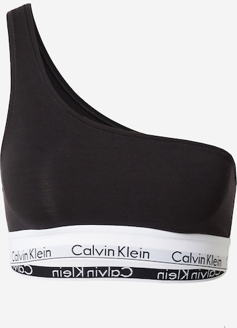 Calvin Klein Underwear Bustier Melltartó - fekete: elől