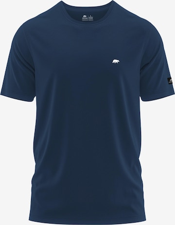 FORSBERG Shirt 'T-Shirt mit kleinem Gummi-Patch' in Blue: front