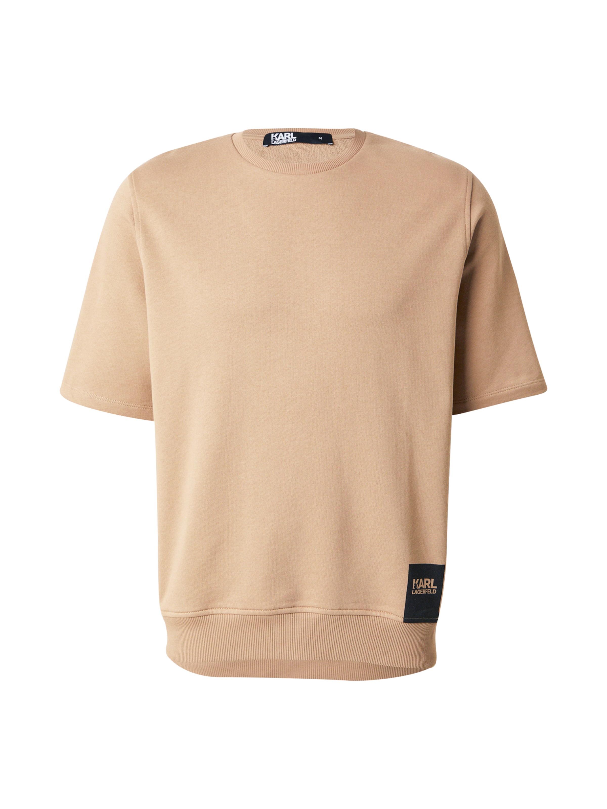 Karl Lagerfeld Μπλούζα φούτερ σε άμμος / μαύρο, Άποψη προϊόντος