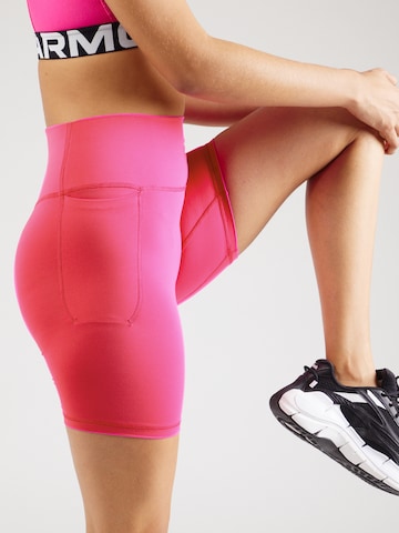 UNDER ARMOUR Skinny Sportsbukser 'Meridian' i pink