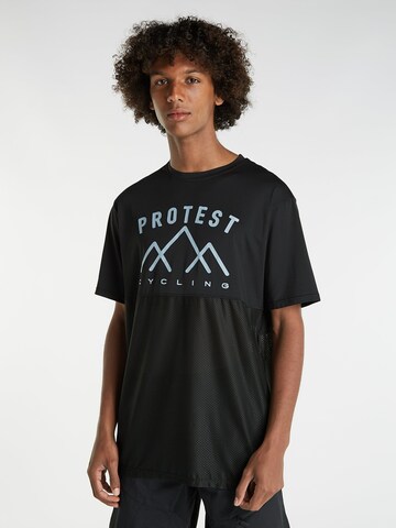 PROTEST Shirt 'PRTCORNET' in Zwart: voorkant