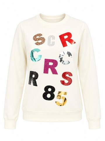 SCR. Athletic Sweater 'LELYA' in White: front