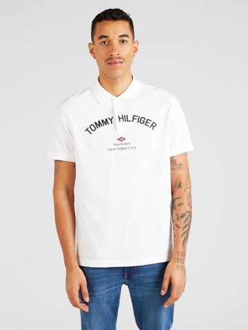 T-Shirt TOMMY HILFIGER en blanc : devant