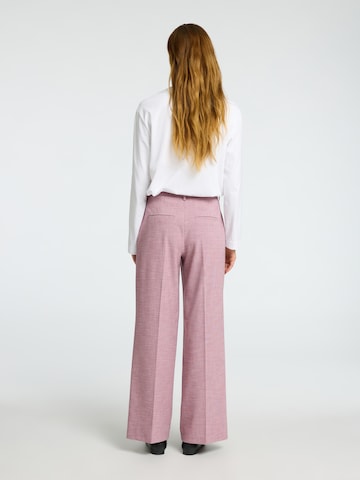 SELECTED FEMME Wide leg Pleated Pants in Pink