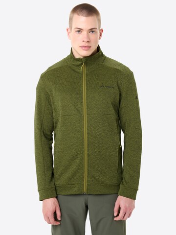 VAUDE Athletic fleece jacket 'Neyland' in Green: front