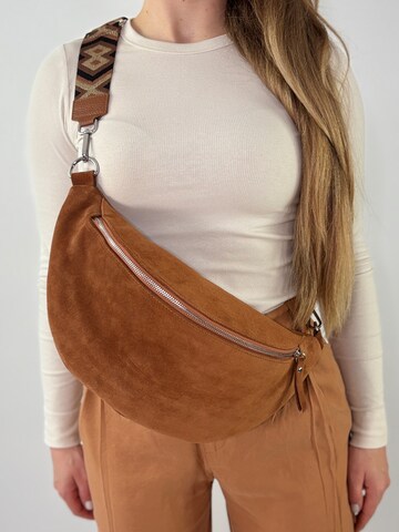 lePelou Gürteltasche 'TRAMA' in Braun