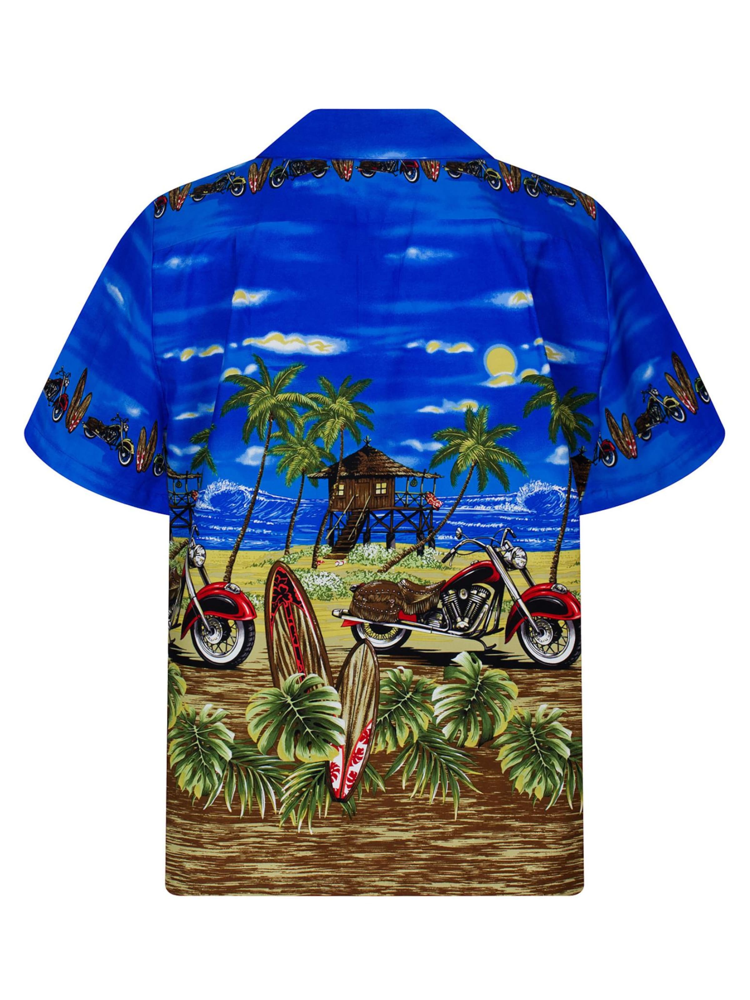 KY's Regular Fit Hemd 'Bike'‌‌‌‌‌‌‌‌‌ in Blau