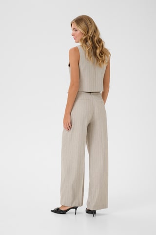 Kaffe Wide Leg Hose 'KAKaysa' in Grau