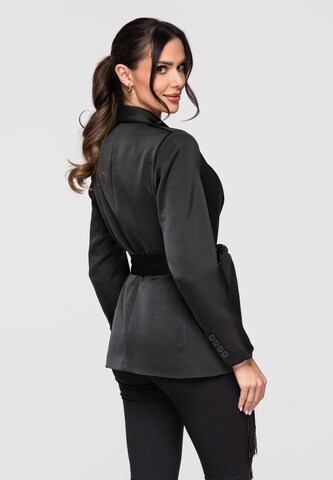 Ombre Blazer in Black