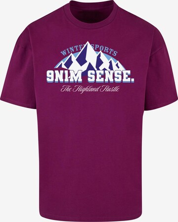 9N1M SENSE Shirt 'Winter Sports in Lila: predná strana