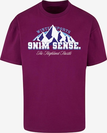 9N1M SENSE Shirt 'Winter Sports in Lila: predná strana