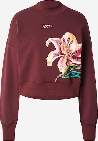 GUESS Sweatshirt i röd: framsida