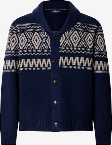 Hackett London Knit cardigan in Blue: front