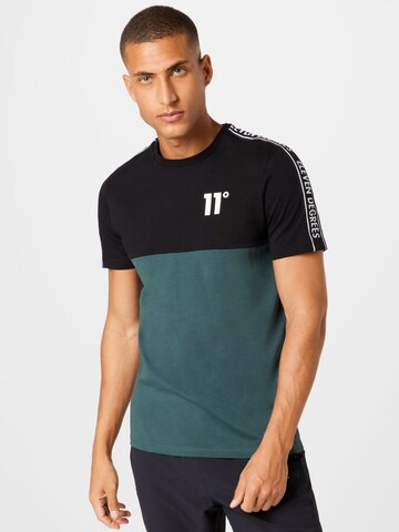 11 Degrees Shirt in Groen: voorkant