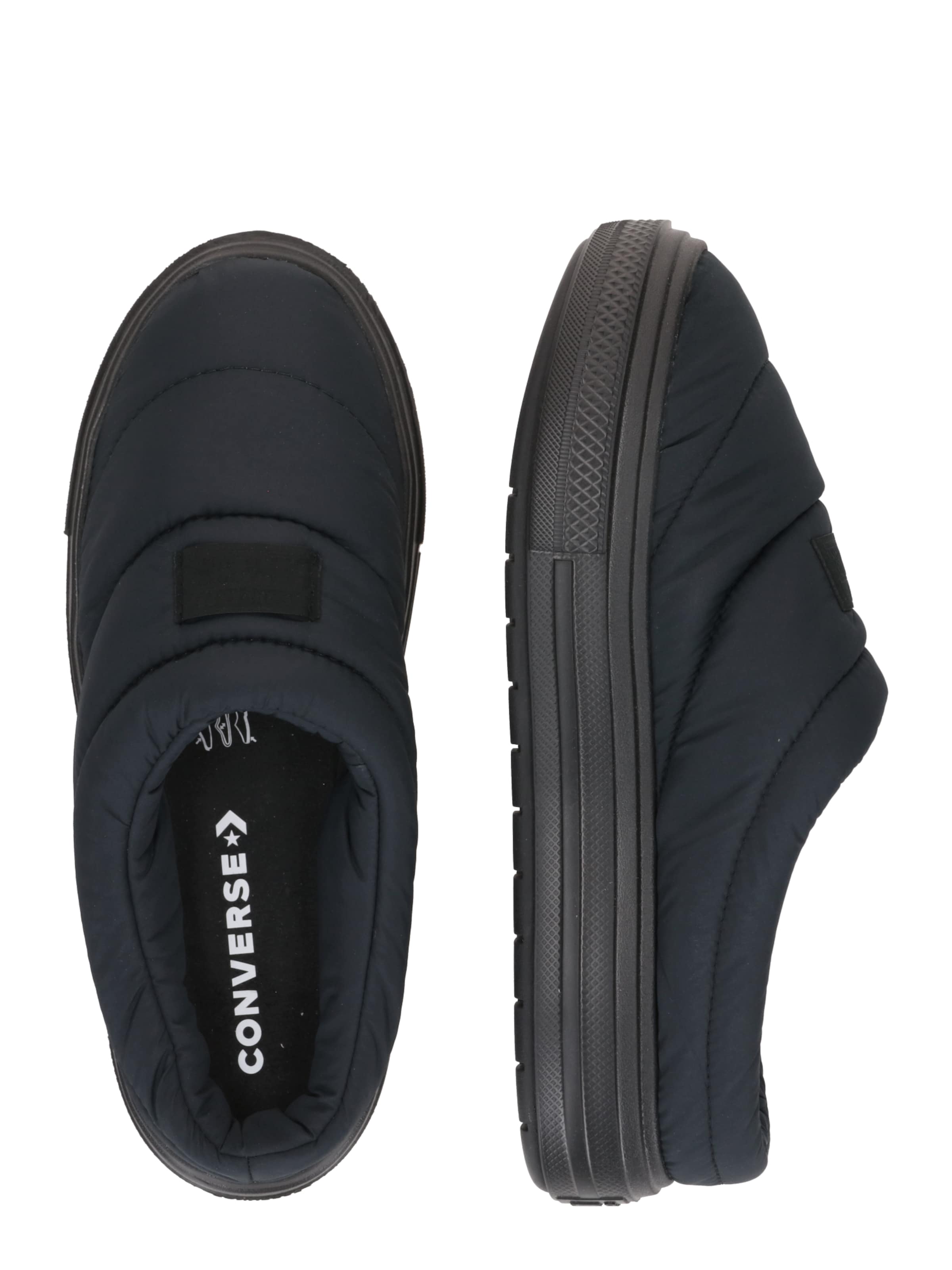 juoda CONVERSE Šlepetės