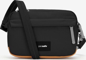 Borsa a tracolla di Pacsafe in nero: frontale