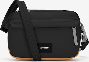 Borsa a tracolla di Pacsafe in nero: frontale