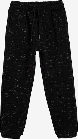 Koton Tapered Pants in Black: front