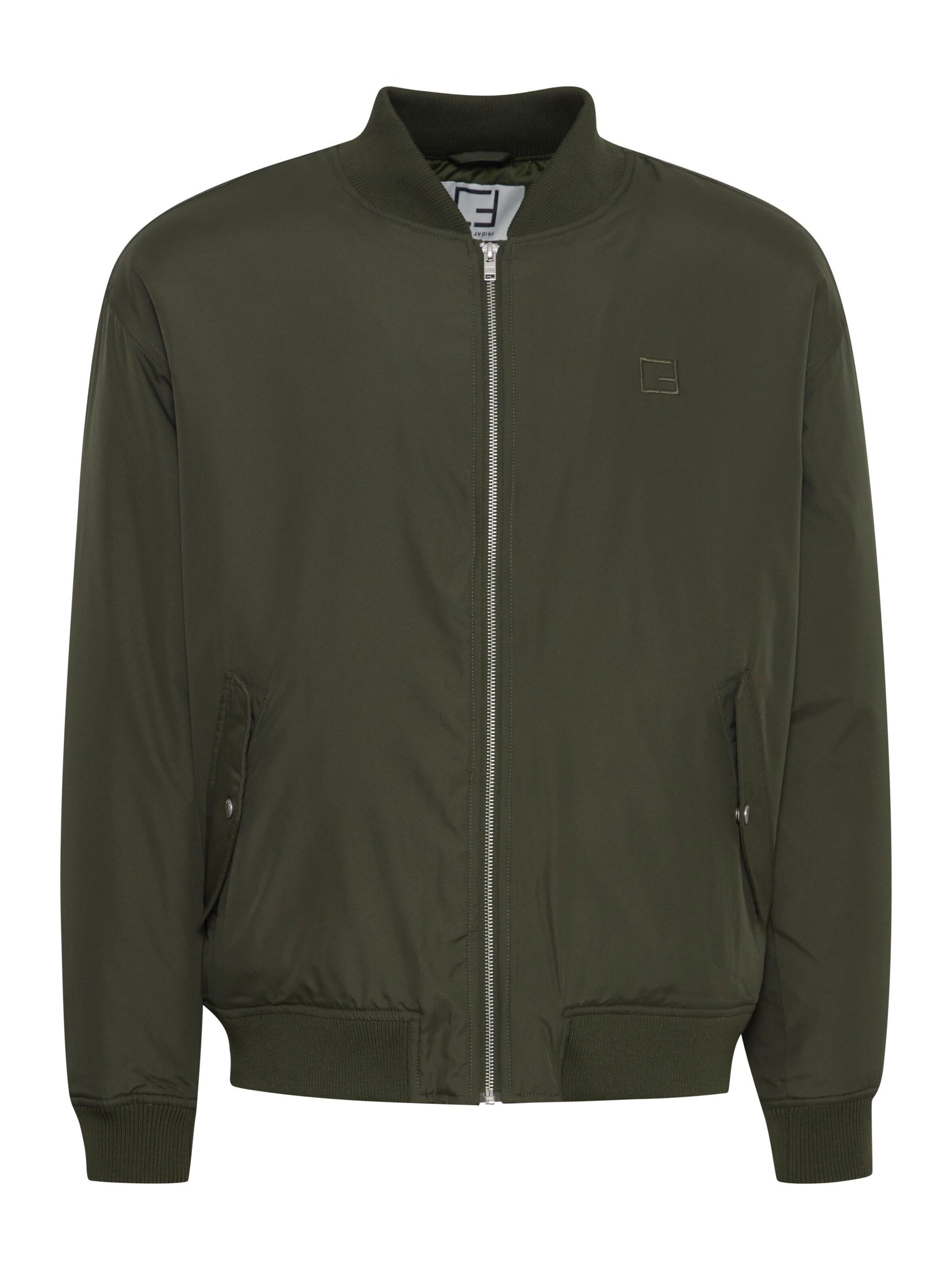 Casual Friday - Casaco meia-estação em verde: frente