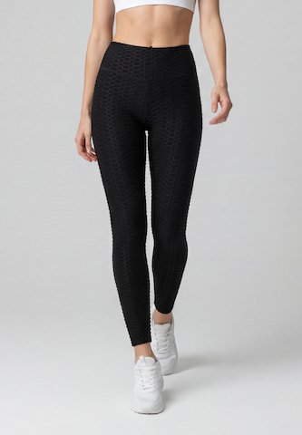 Skinny Leggings 'Fashion Look' Jika en noir : devant