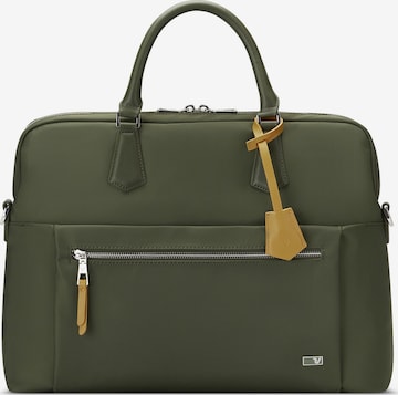 Roncato Document Bag 'Biz' in Green: front