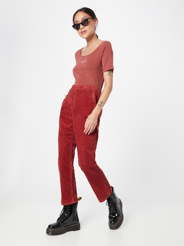 ESPRIT Normální Kalhoty – červená