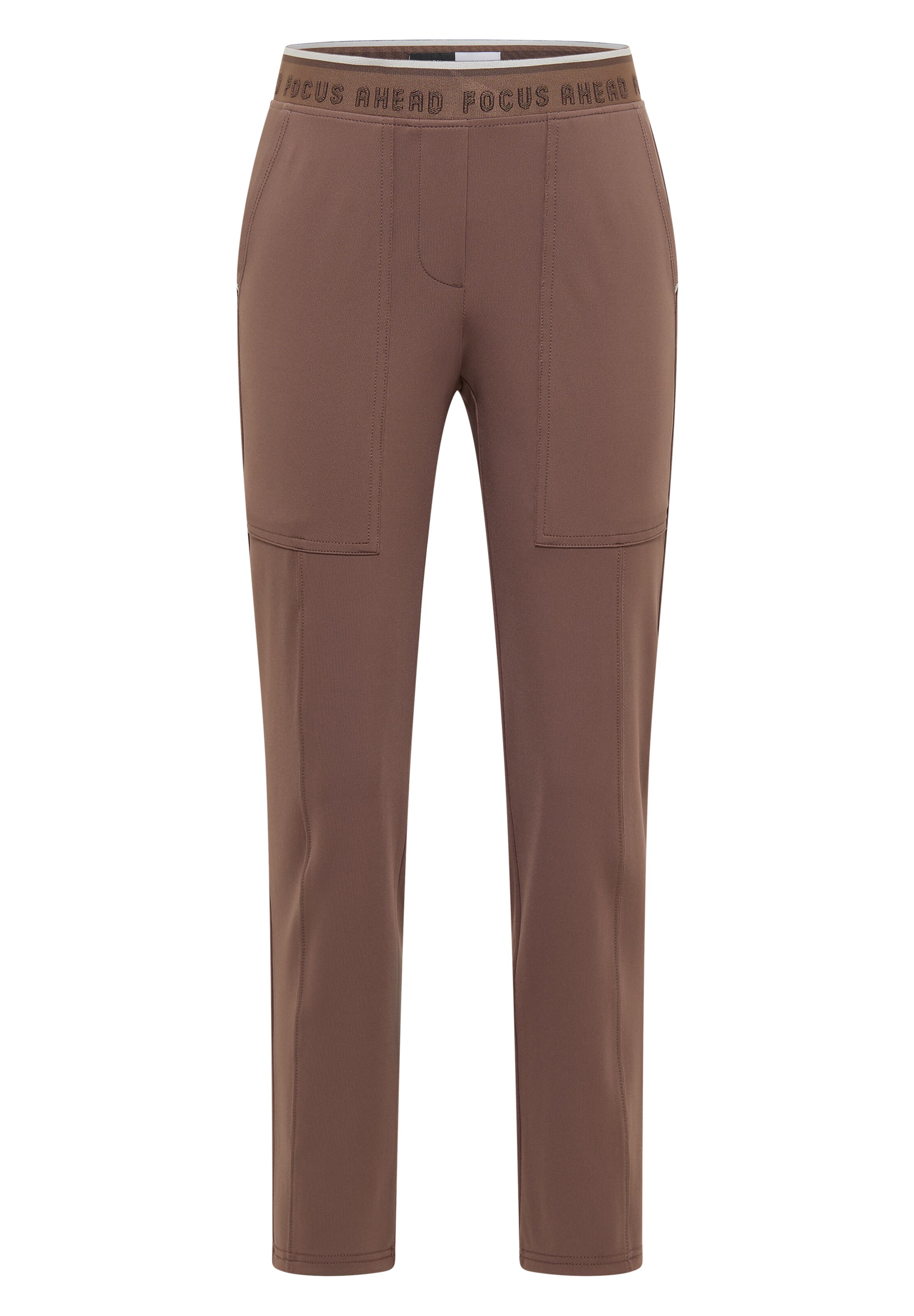 CECIL Tapered Pants in Brown: front