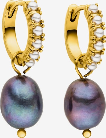 PURELEI Ohrringe 'Pearly' in Gold: Vorderseite