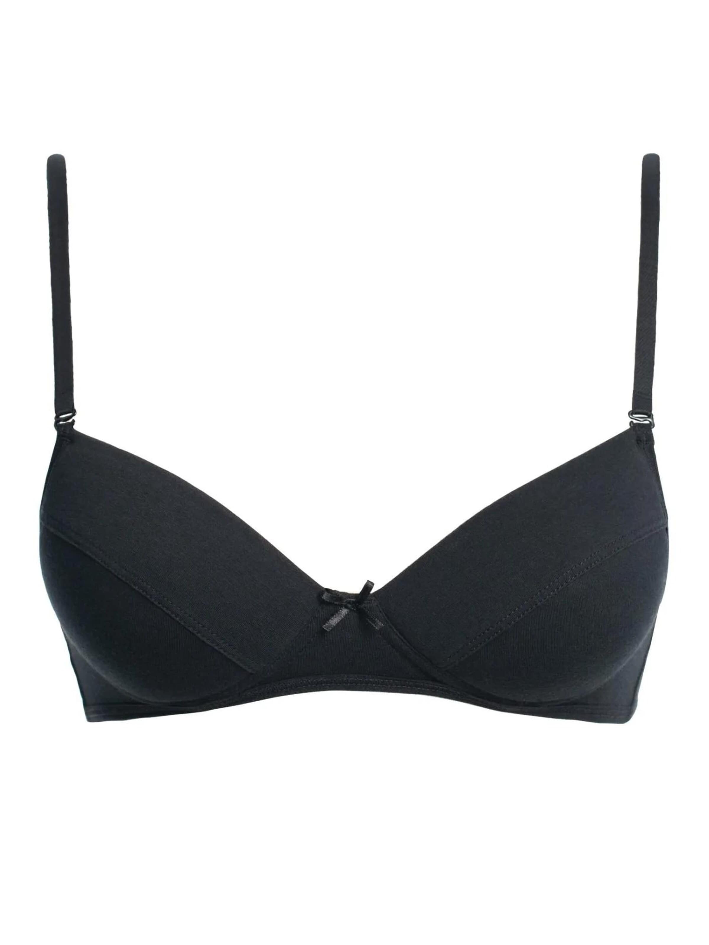 Key T-shirt Bra 'Biustonosz TBC 024' in Black: front
