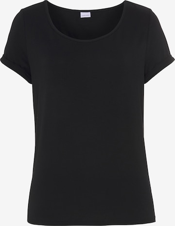 LASCANA Shirt in Schwarz: Vorderseite