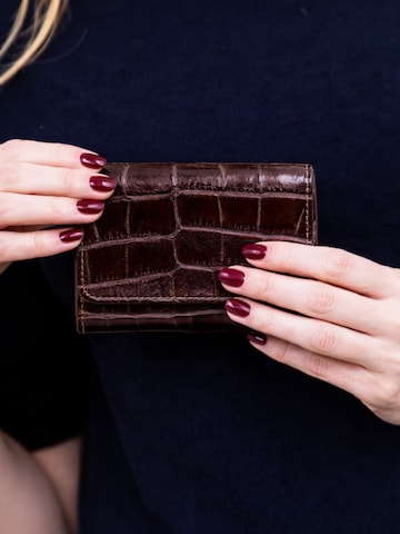 Cheval Firenze Wallet 'COSMO MINI CROC' in Brown