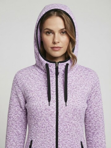 Stedman Fleece jas 'Stedman Dames Fleece Vest met Capuchon - Knit Fleece' in Roze