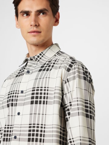 Only & Sons Regular fit Button Up Shirt in White