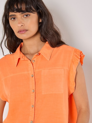 Chemisier Apricot en orange