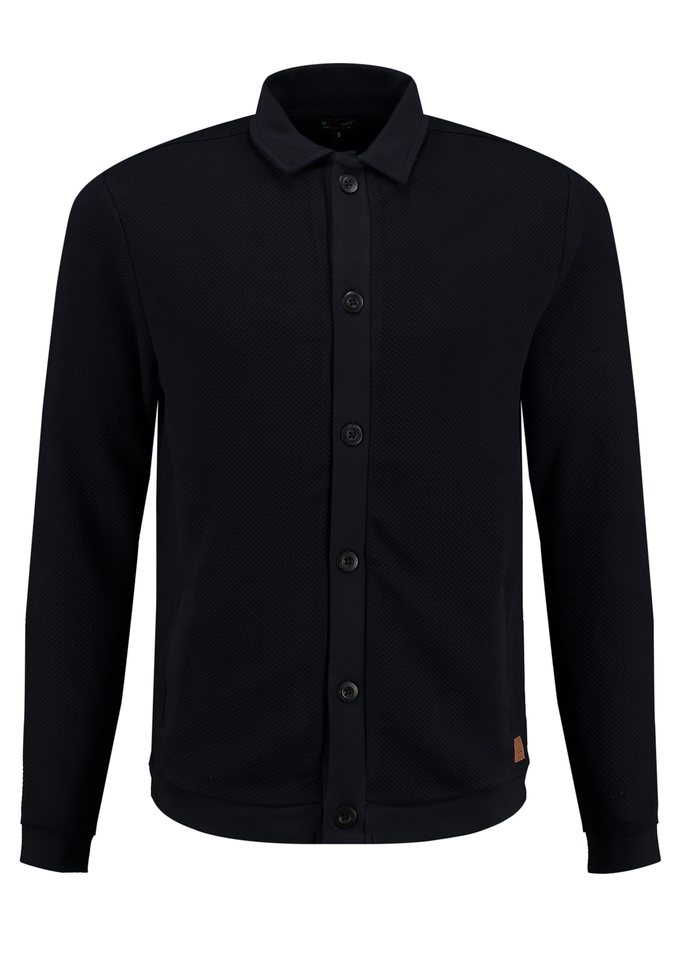 Key Largo Regular fit Ζακέτα φούτερ ' STEVE ' σε μπλε: μπροστά