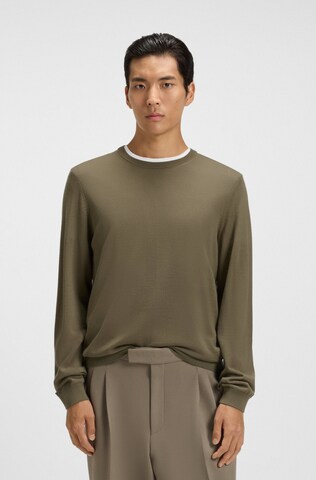 BOSS Sweater 'Leno-P' in Brown: front