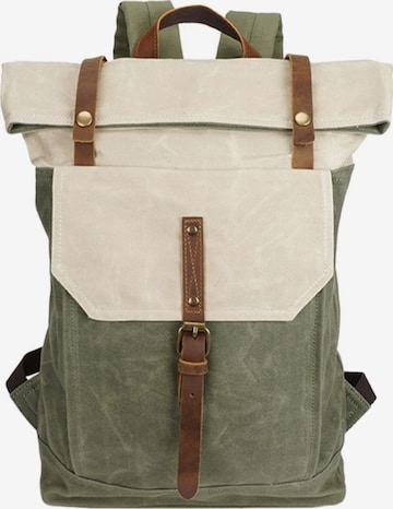 jolar Rucksack 'Retro' in Grün: Vorderseite