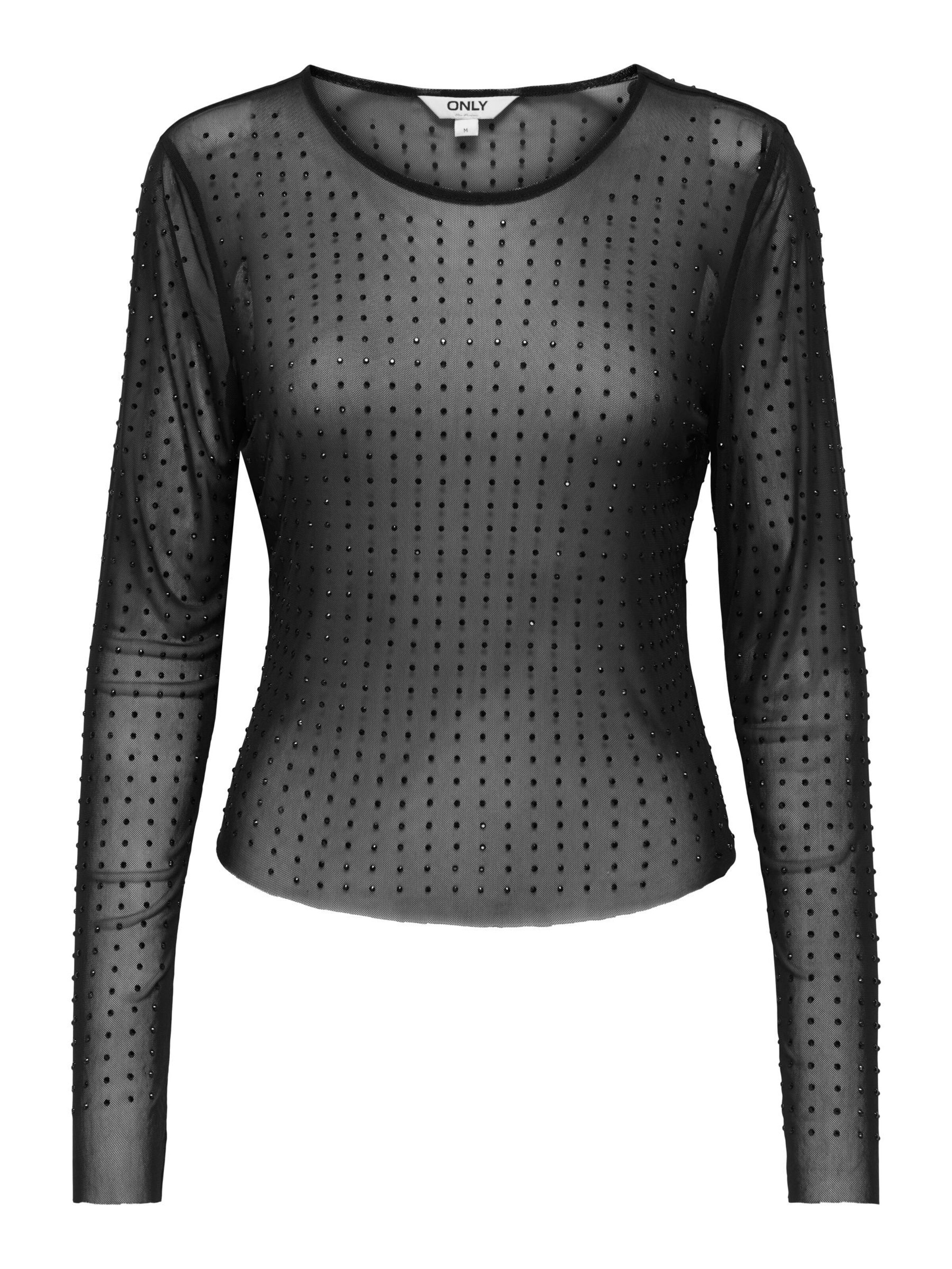 T-shirt 'ONLHilen' ONLY en noir : devant